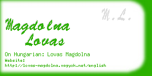 magdolna lovas business card